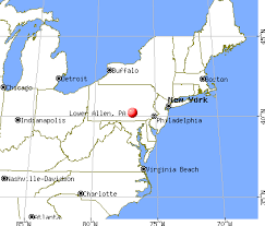 Allen Pennsylvania map