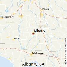 map of Albany Georgia
